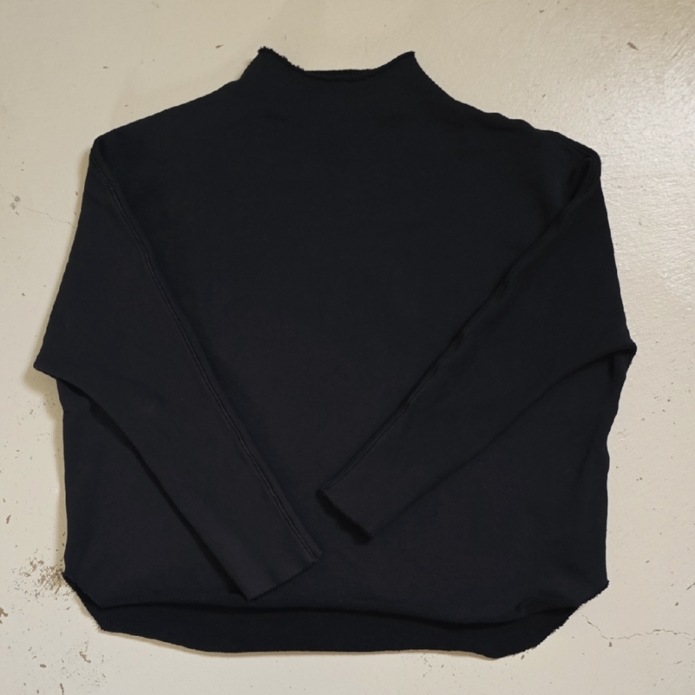 Frank & Eileen Effie Funnel Neck Capelet Longsleeve Women's Size Small